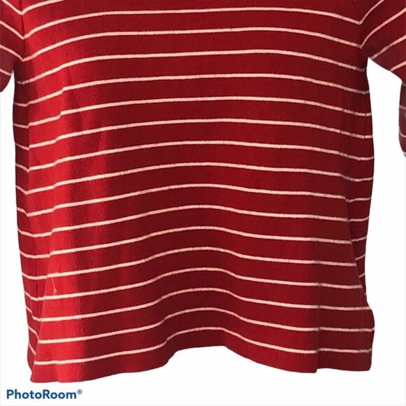 Tahari Sweater 3/4 Length Sleeve Nautical Stripe Crew Neck Size XL - Picture 5 of 13